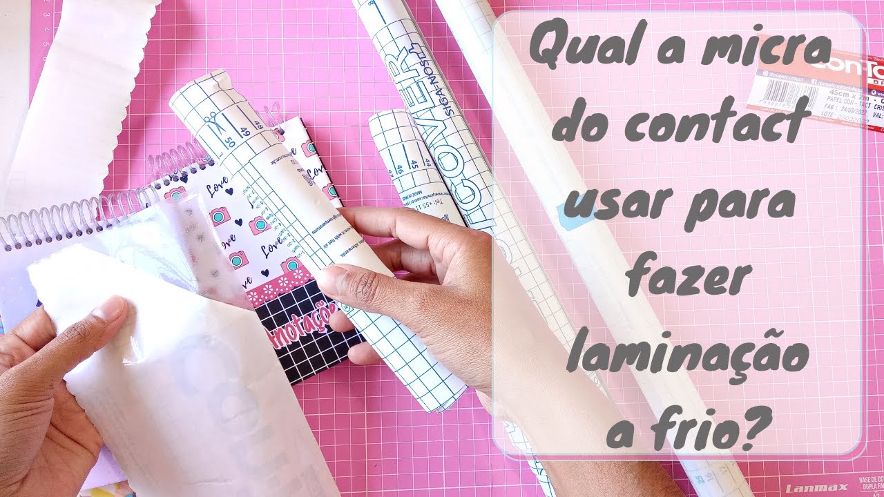 Qual micra usar no contact para laminação a frio? Por que não indico usar 80 micras para capas?