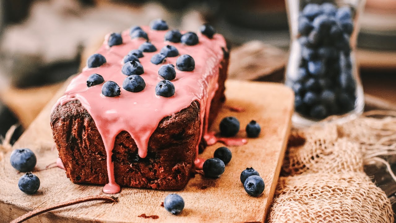 Bizcocho de limón con arándanos | RECETA VEGANA | Delicious Martha