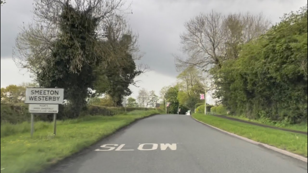 Driving in Leicestershire from Kibworth Beauchamp to Smeeton Westerby - 05/05/23 // dashcam footage