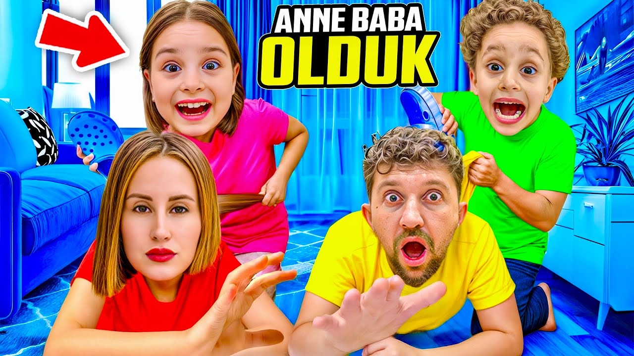 KUZEY ELİF ANNE BABA OLDU !! ANNEM ELİF, BABAM DA KUZEY OLDU !! EVDE ROLLER DEĞİŞTİ !!