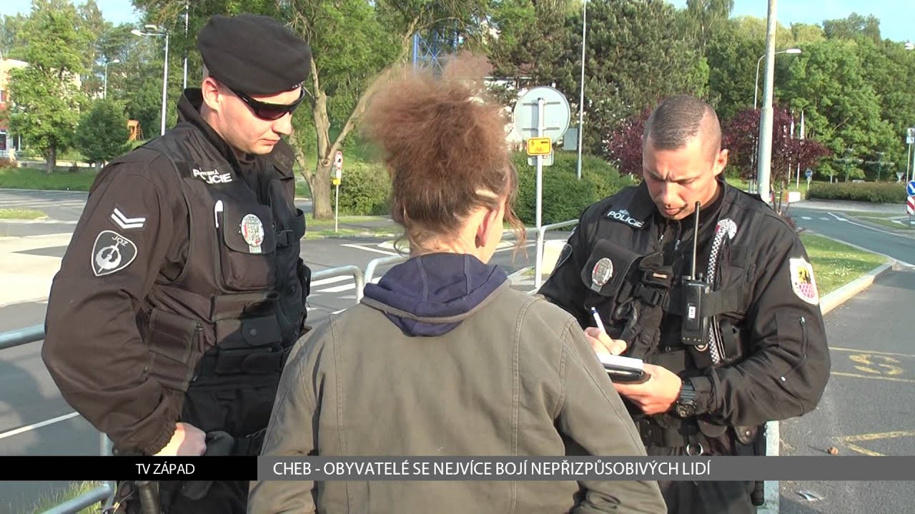 Cheb: Obyvatelé se nejvíc bojí nepřizpůsobivých lidí (TV Západ)