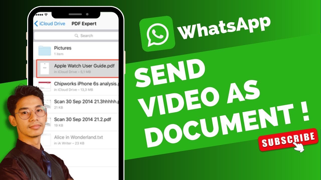 Jak wysłać wideo jako dokument w WhatsApp na iPhonie!