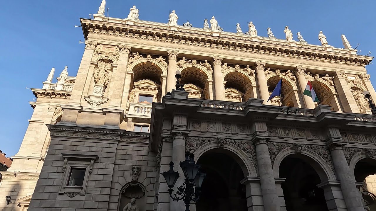 Budapest Opera House to Jewish District walking tour video Budapest Hungary