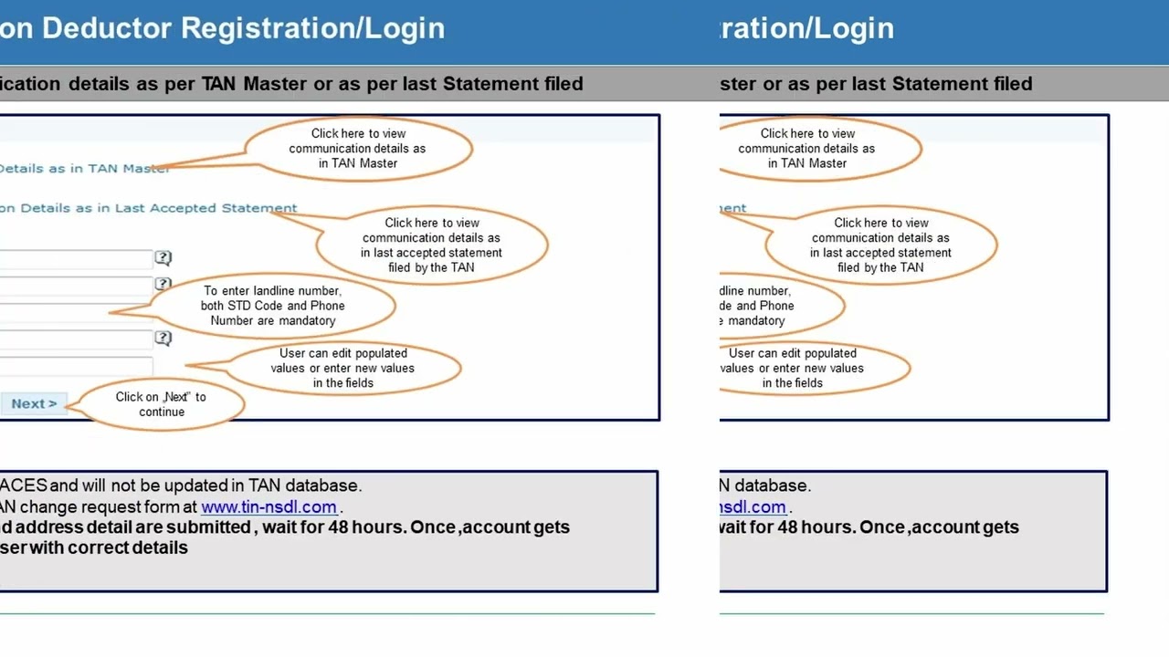 DEDUCTOR REGISTRATION IN TRACES
