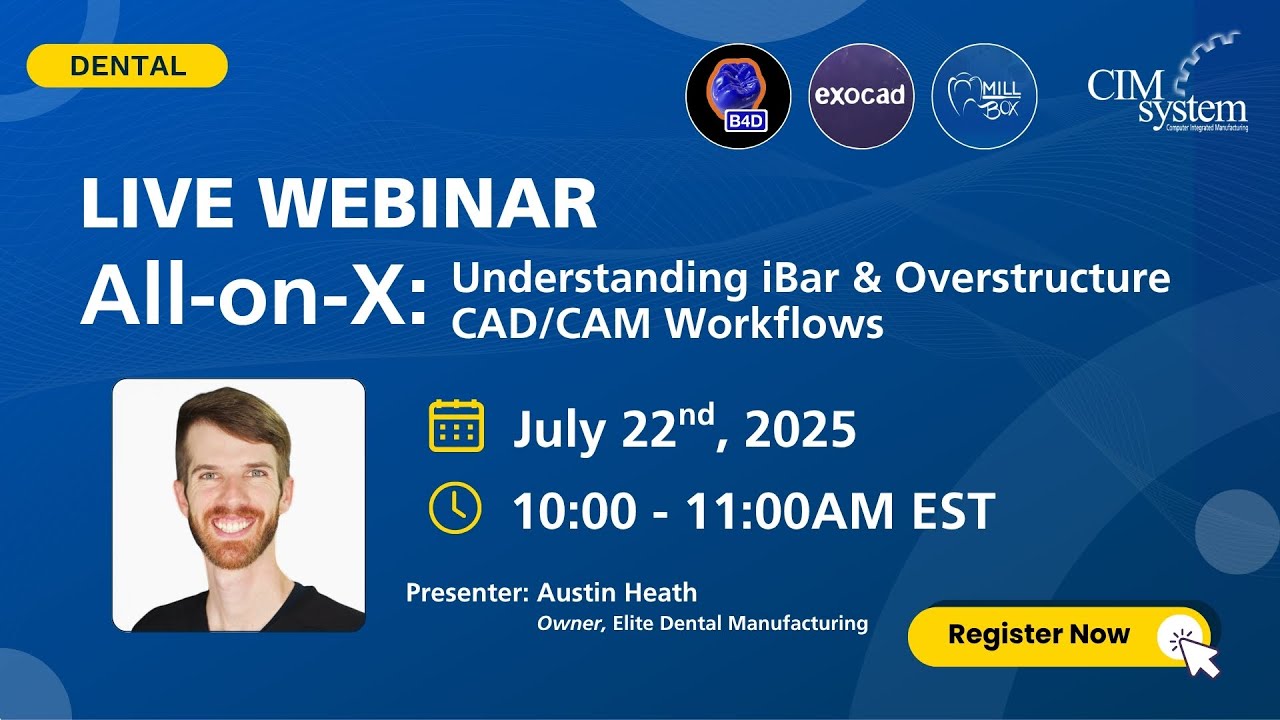 Webinar MillBox: All-on-X - Understanding iBar and Overstructure CAD/CAM Workflows