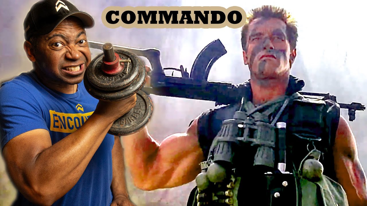Reacting to Arnold in *COMMANDO* + Insane Arnold-Inspired Back & Bicep Workout