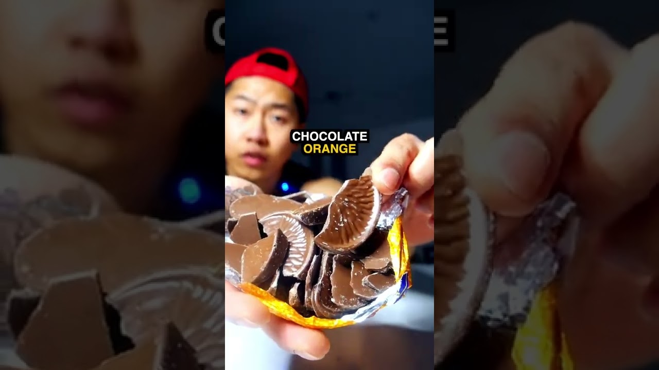How to eat Chocolate Orange exploding what?! | Andy FVNG #shorts