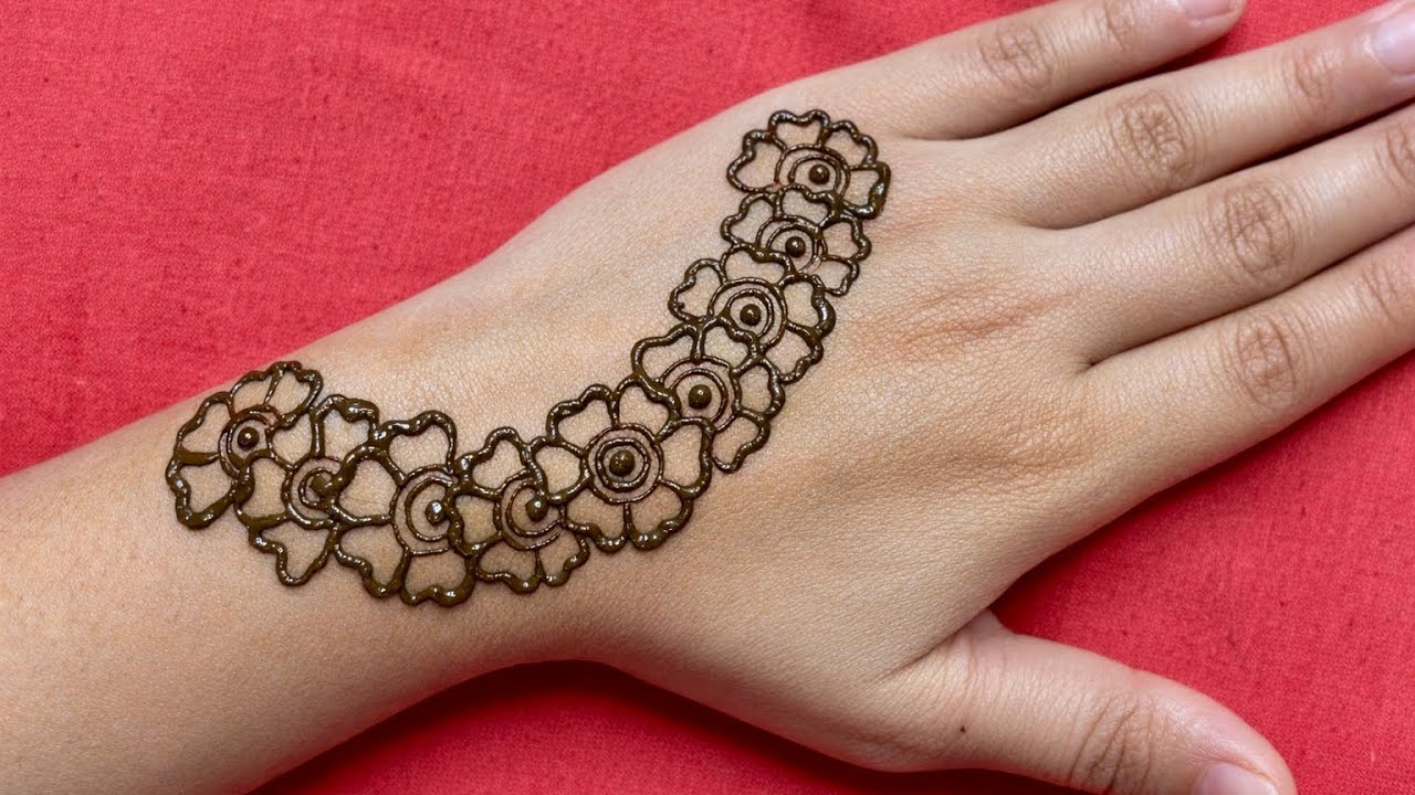 Eid special simple beautiful back hand mehndi design | easy mehndi |mehndi ka design | mehndi design