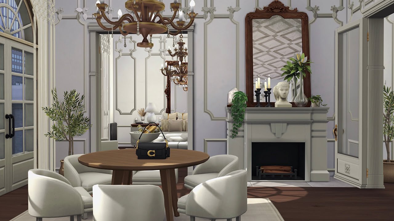 Parisian Apartment • The Sims 4 • No CC | Speed Build