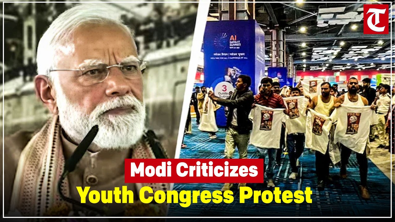 PM Modi slams Youth Congress over shirtless protest at AI Summit, calls it shameful politics