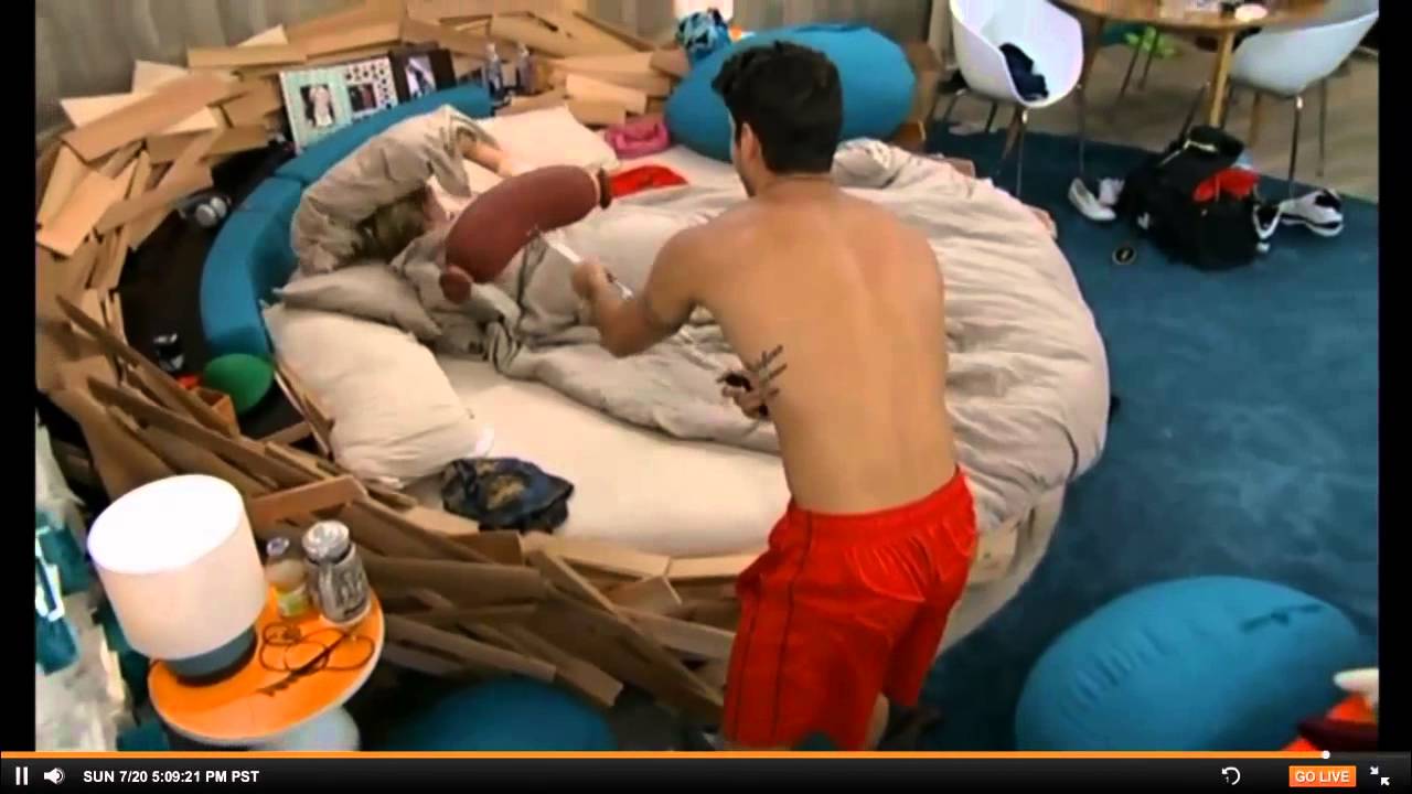 cody wakes up nicole (cam 4) 7/20/14