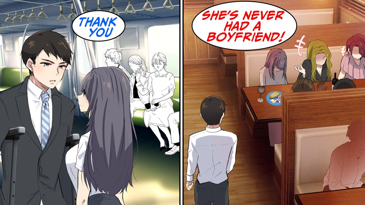 When I broke my leg, this girl kept helping me on the train. But then… [Manga Dub]