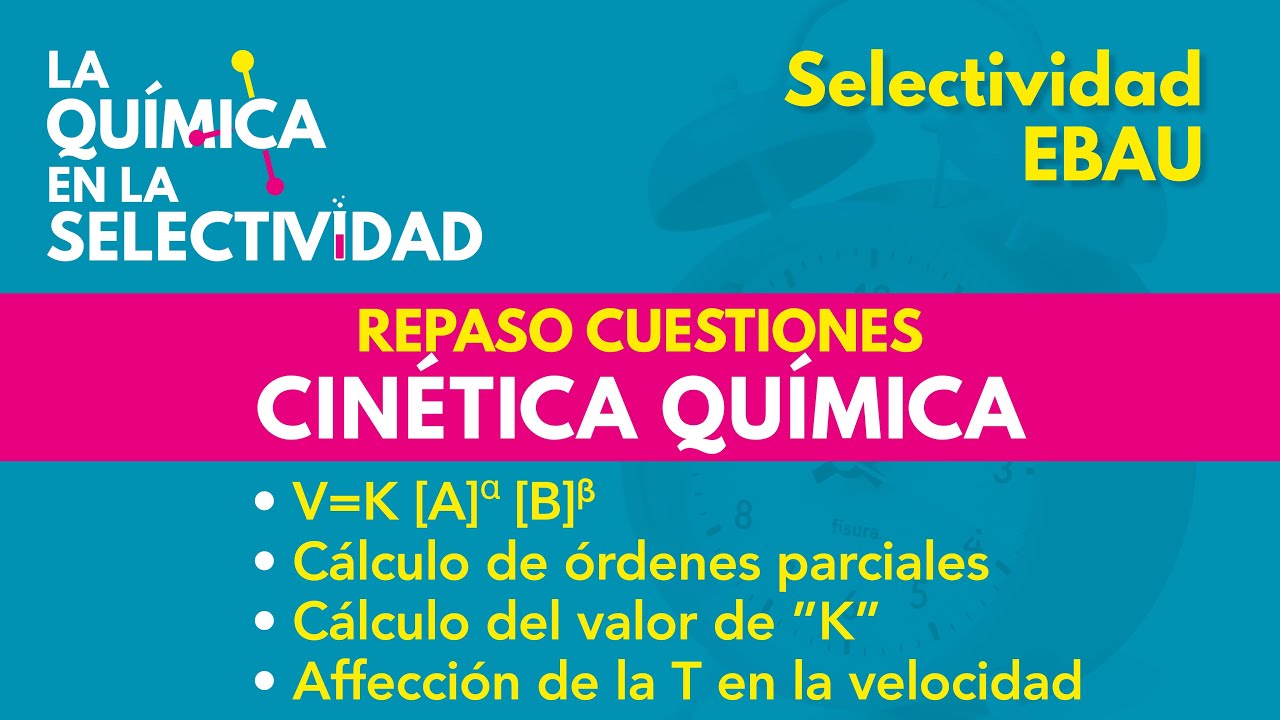 CINÉTICA QUÍMICA. REPASO de Cuestiones.