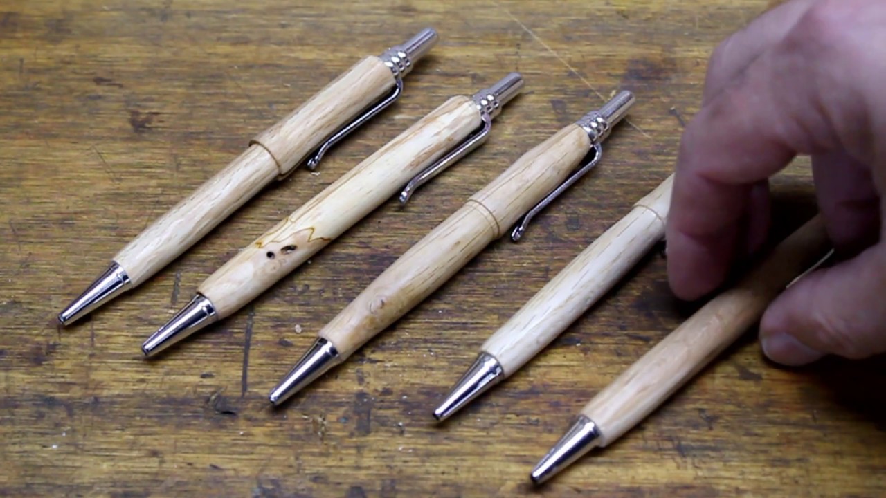 Woodturning - Pen turning without a penkit. | Cheap wooden pen.