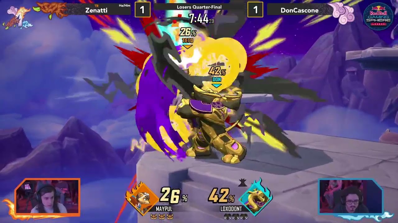 Zenatti (Maypul) vs DonCascone (Loxodont) - ARRIVAL 4 - Rivals of Aether 2: Losers Quarters