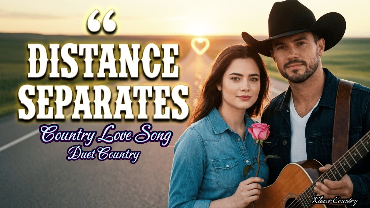 DISTANCE SEPARATES (Duet Vocal) | country love song | klas&eacute;r country | official lyric video