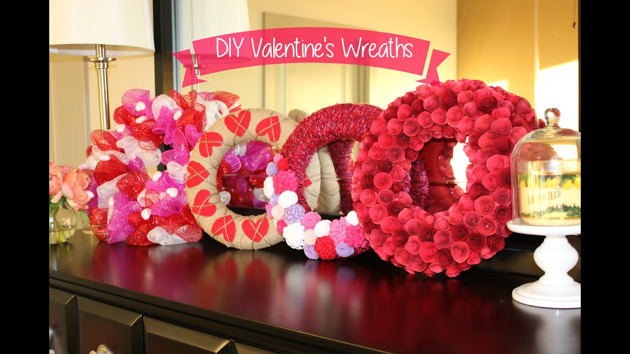 Valentine's Decor: 4 Easy DIY Wreaths