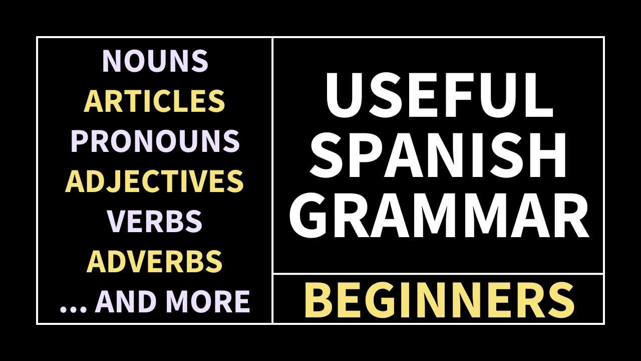 Learn Spanish From Zero | Nouns, Verbs, Numbers & Pronunciation