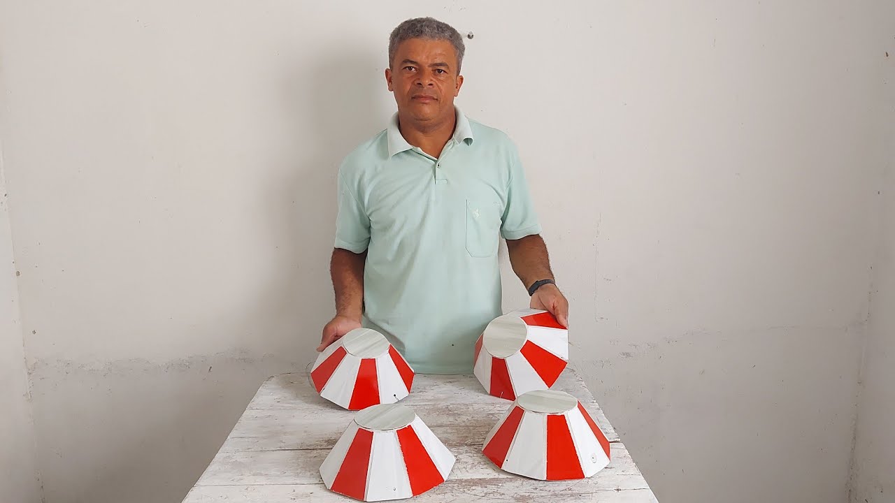 Caqueira suspensa de cerâmica 3D