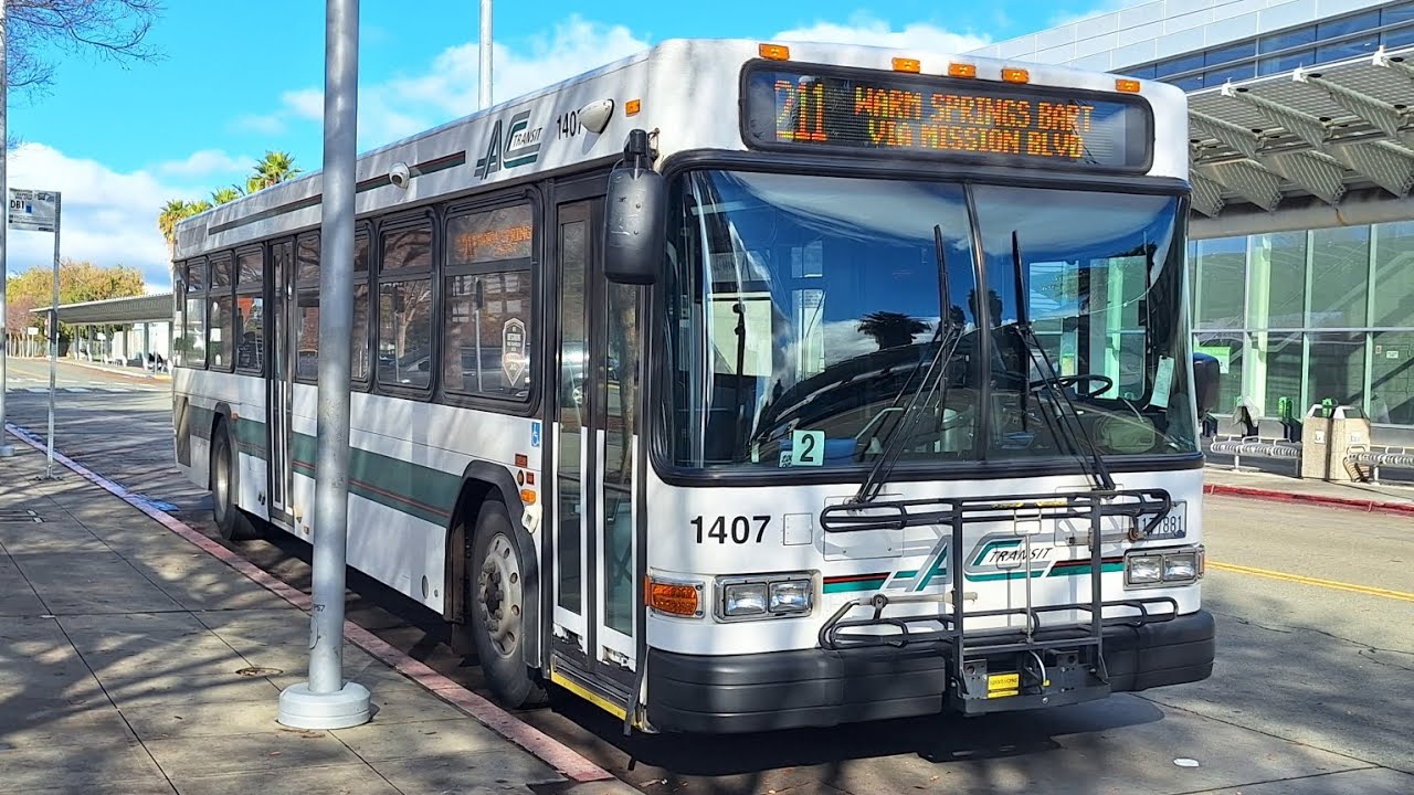 (New Line) AC Transit: 2014 Gillig Low Floor 40' #1407 on Line 211 Warm Springs BART