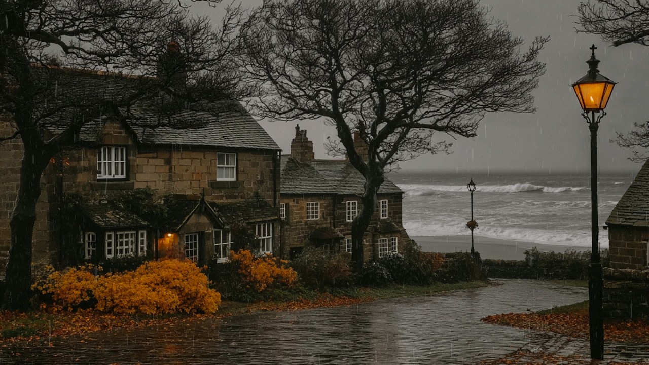 &ldquo;The Forgotten Village&rdquo; &mdash; A Rainy Autumn Cottages by the Sea | Dark academia Playlist