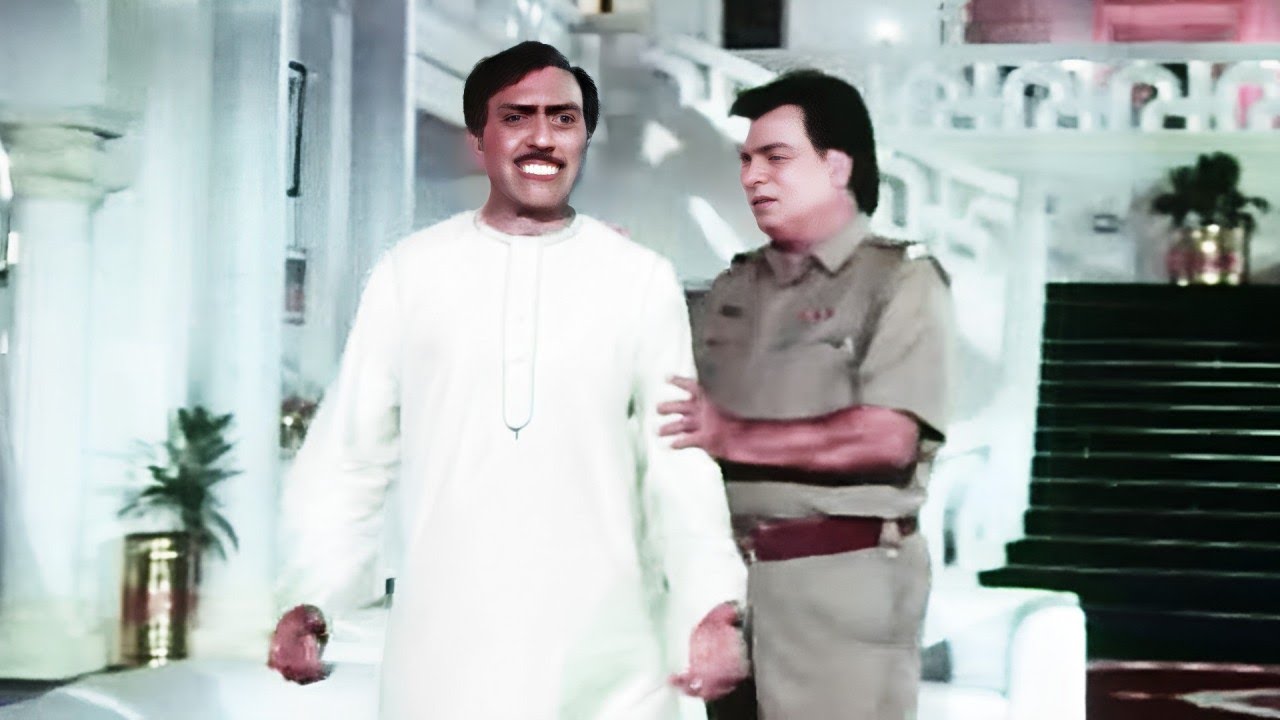 आपका नमक खाया है.. आज हक़ अदा करूँगा - Kader Khan - Amrish Puri Dhamakedar Action Scene