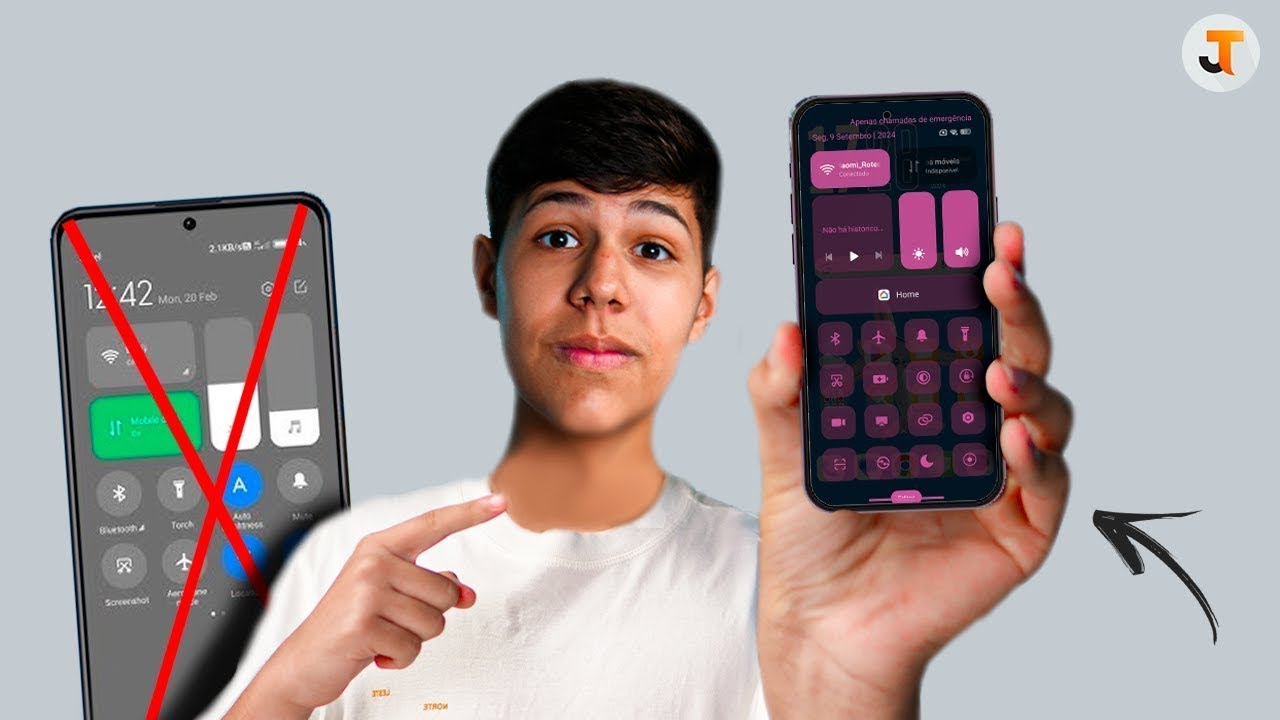 Como DEIXAR o CENTRO DE CONTROLE TRANSPARENTE do seu Xiaomi no HyperOS 2! 2025