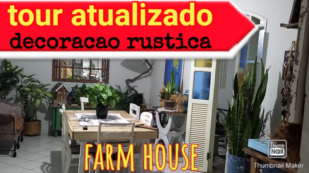 TOUR ATUALIZADO NOS MEUS MOVEIS RUSTICOS QUE  EU FIZ #farmhouse EU QUE FIZ MEUS MOVEIS