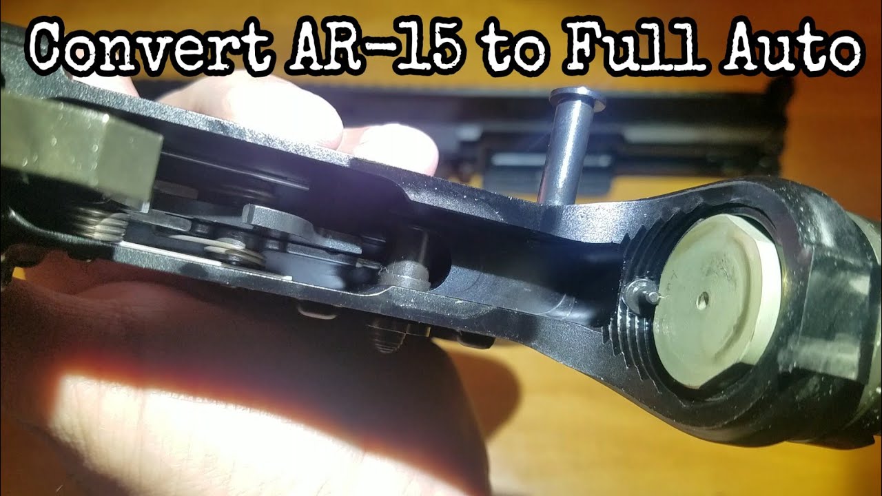 Простой мод для превращения AR-15 в полностью автоматическую винтовку