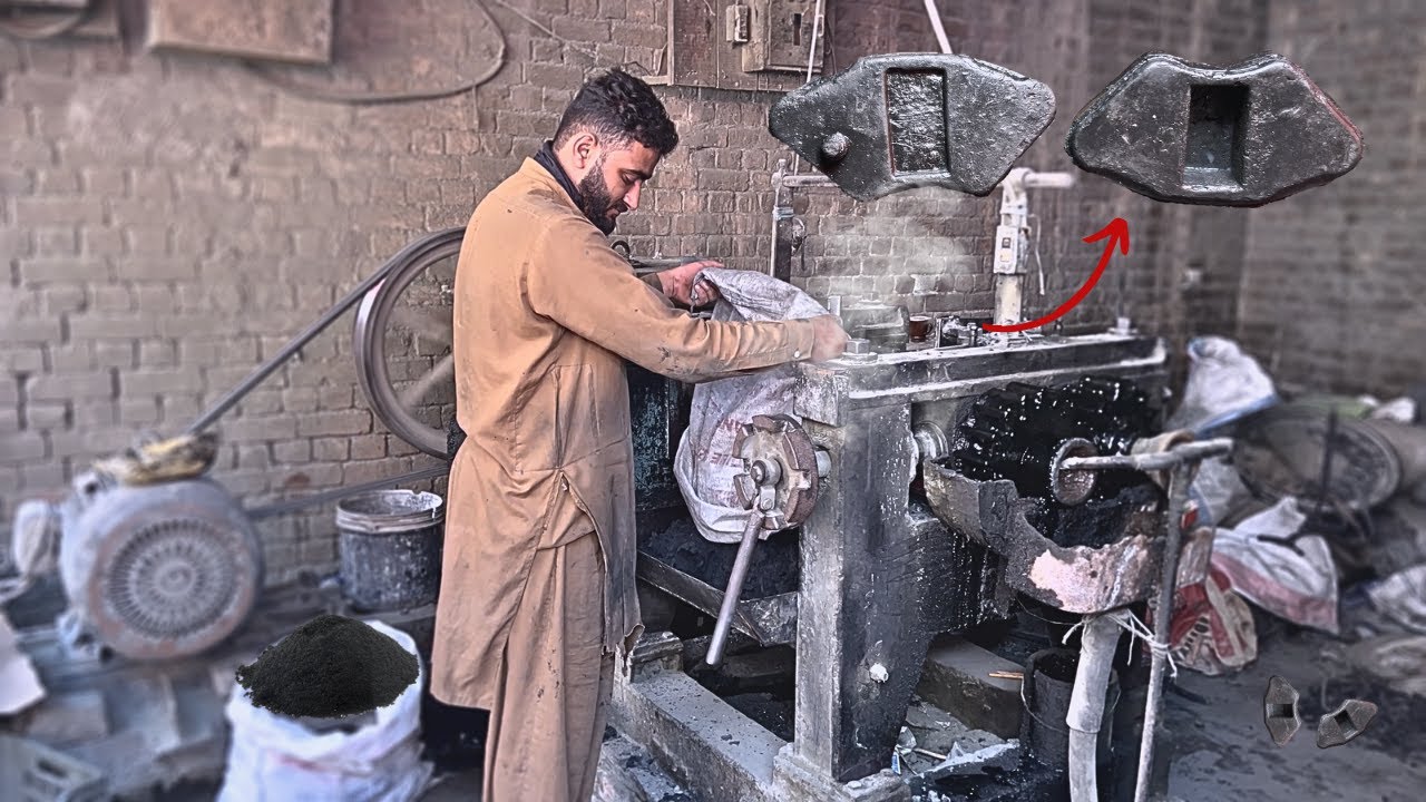 Amazing Process of turning waste into Hub Rubber | Tires Recycling | Bike Brake Rubber