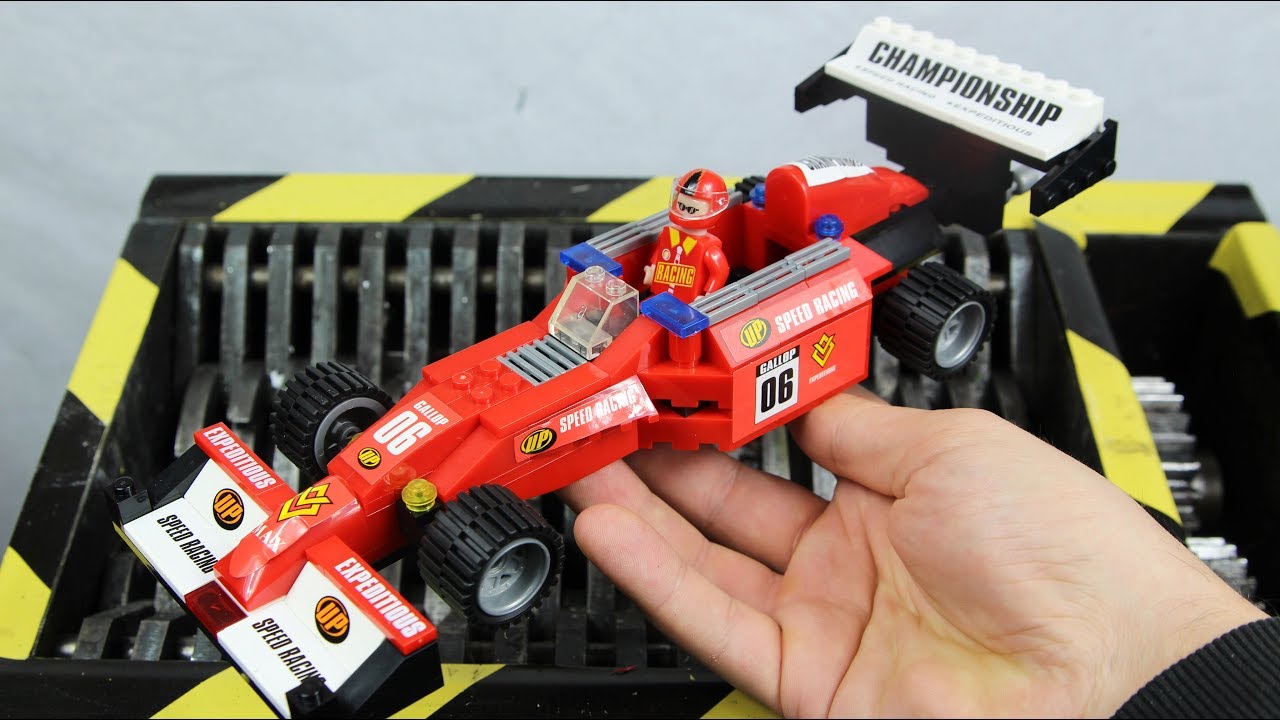 Experiment Shredding Lego Formula 1 | The Crusher