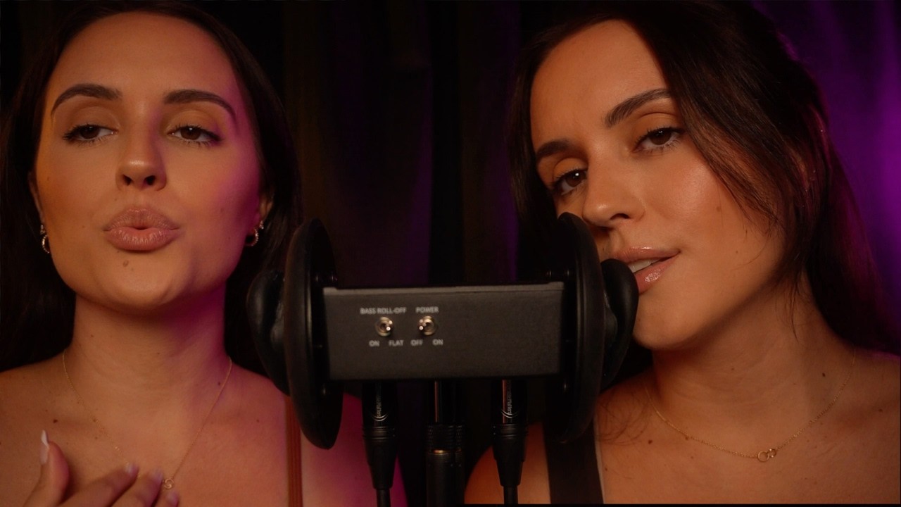 ASMR Twin 3Dio Mouth Sounds 👯&zwj;♀️ Intense Ear to Ear for Sleep