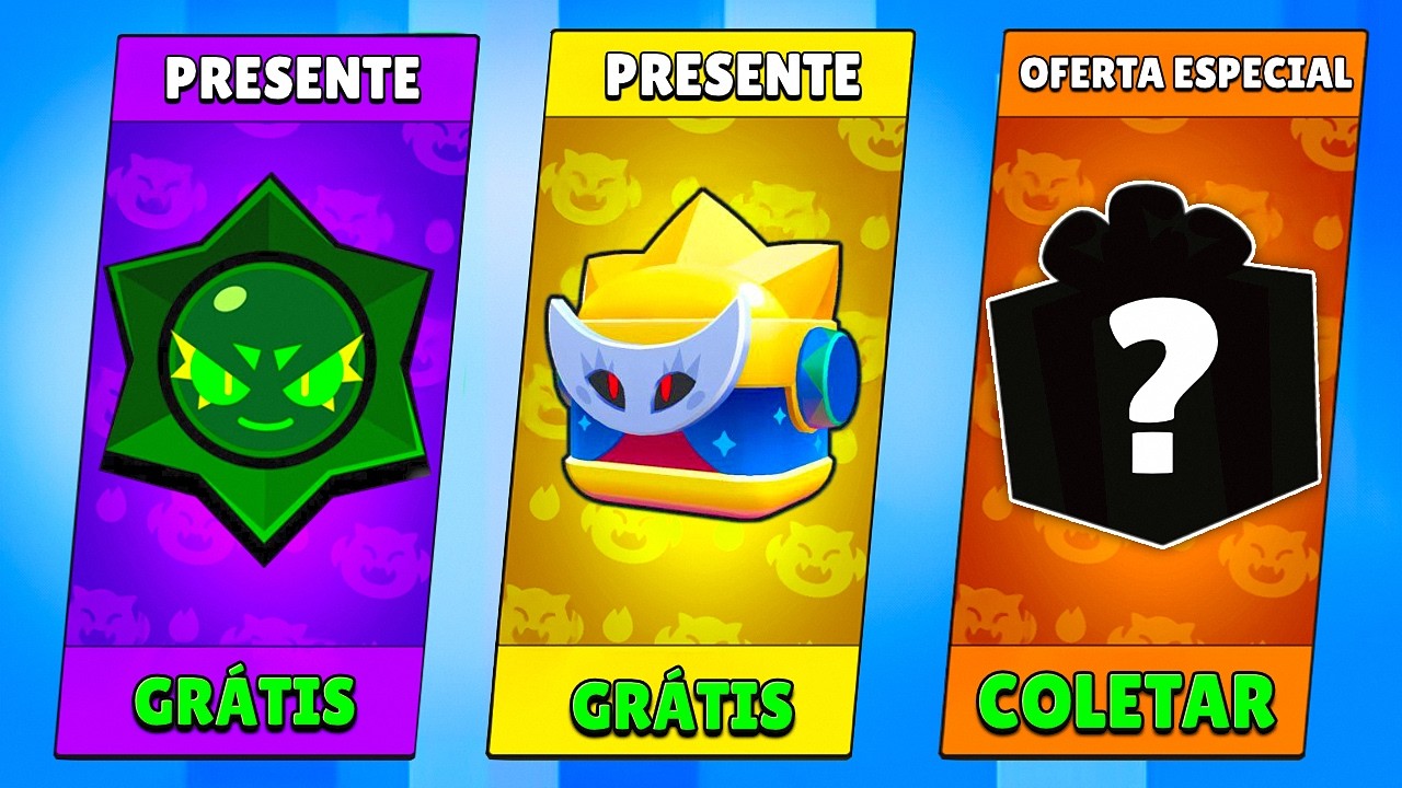 SUPER RECOMPENSAS GRÁTIS + O NOVO SIRIUS FINALMENTE! 😍🔥BRAWL STARS