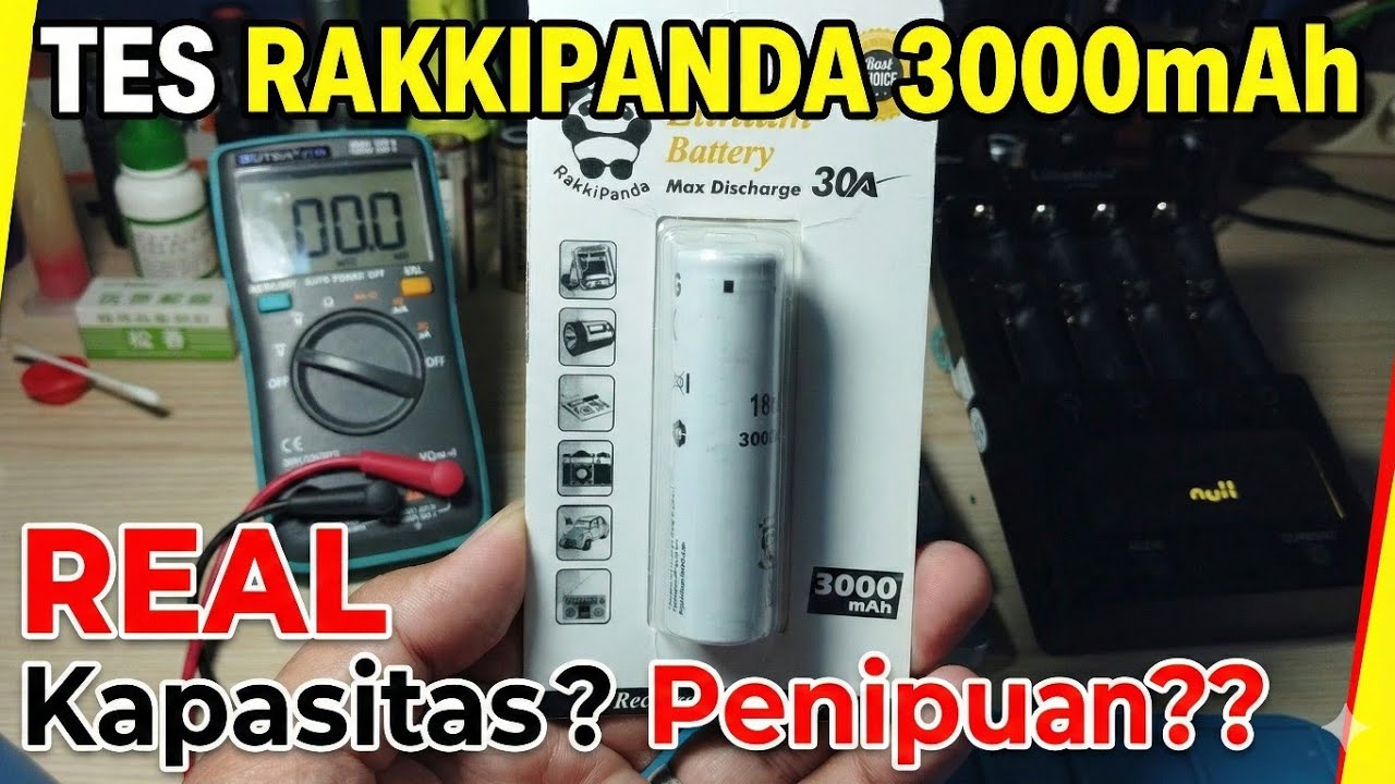 Rakkipanda 3000mAh 18650 &ndash; Real Capacity & Performance Test