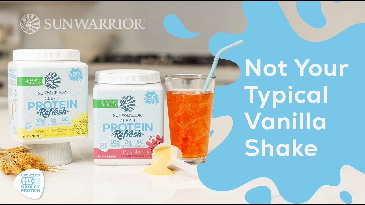 Sunwarrior Clear Protein Refresh | Soy Free, Dairy Free, Sugar Free & Refreshing Clear Protein