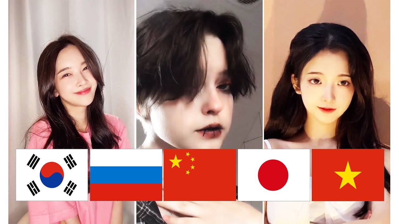TikTok China Vs Japan Vs Korea Vs Russia Vs Vietnam Ep.02 | 4 Styles Of Anime Hairstyles