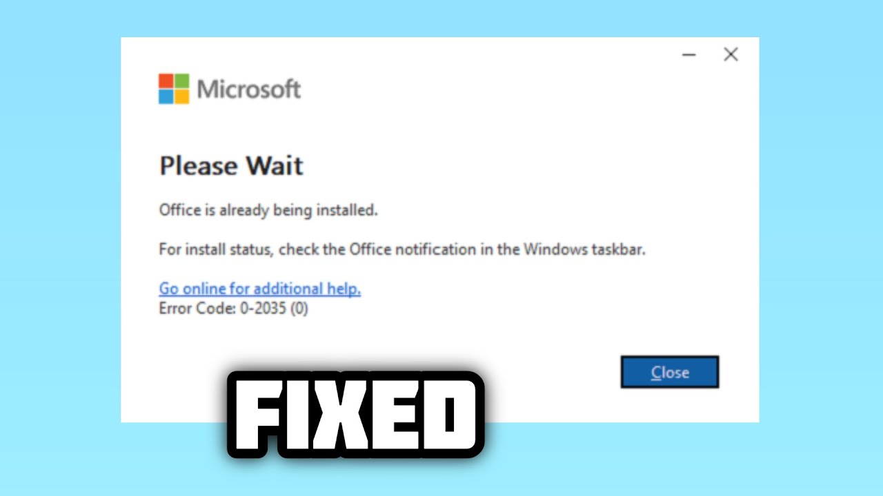 How to fix Microsoft Office installation error 0-2035 - 2024