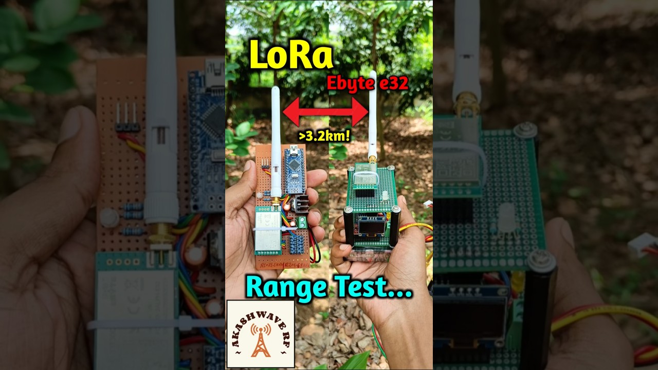 Тест дальности действия модулей LoRa E32 на открытом воздухе! #rf #arduino #diy #iot #electronics...