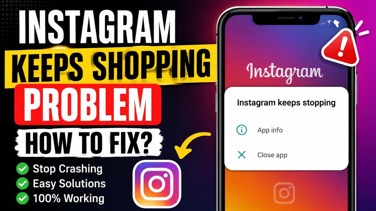Instagram Keeps Shopping Problem | How to Fix Instagram Keeps Stopping Problem | Keeps Stopping