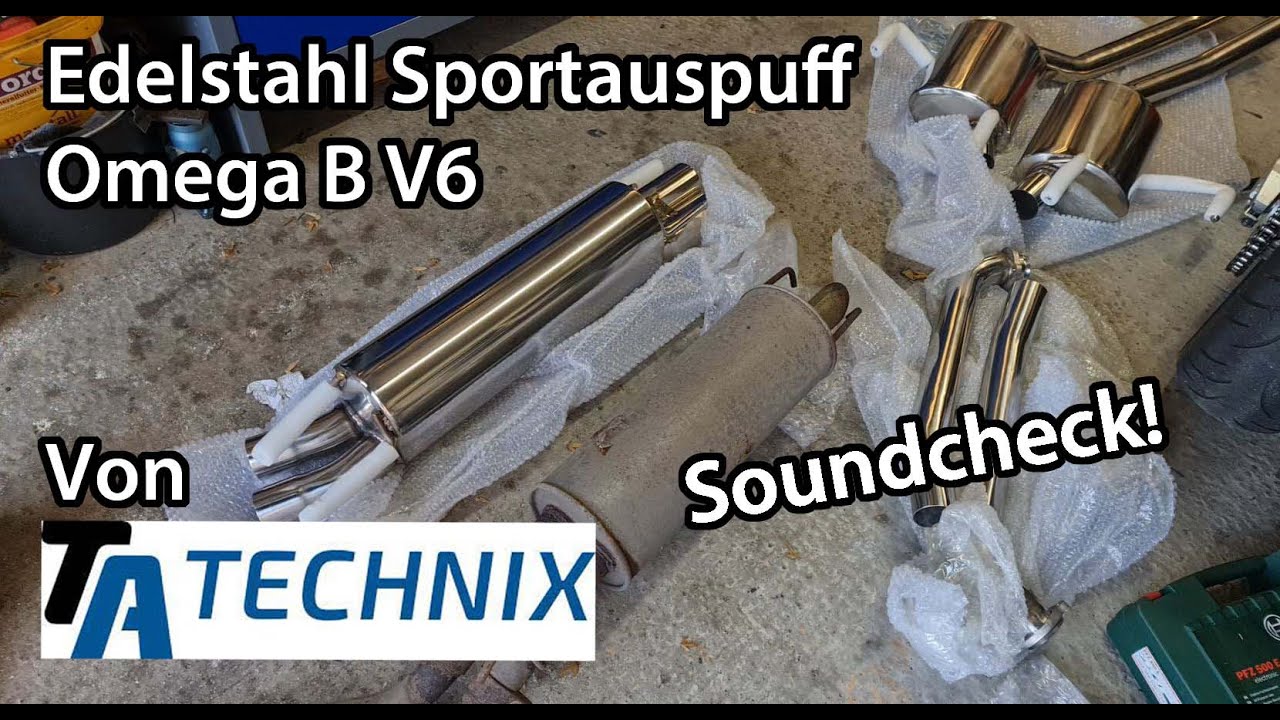 TA Technix Edelstahl Sportauspuff Für den Omega V6│Review & Soundcheck│