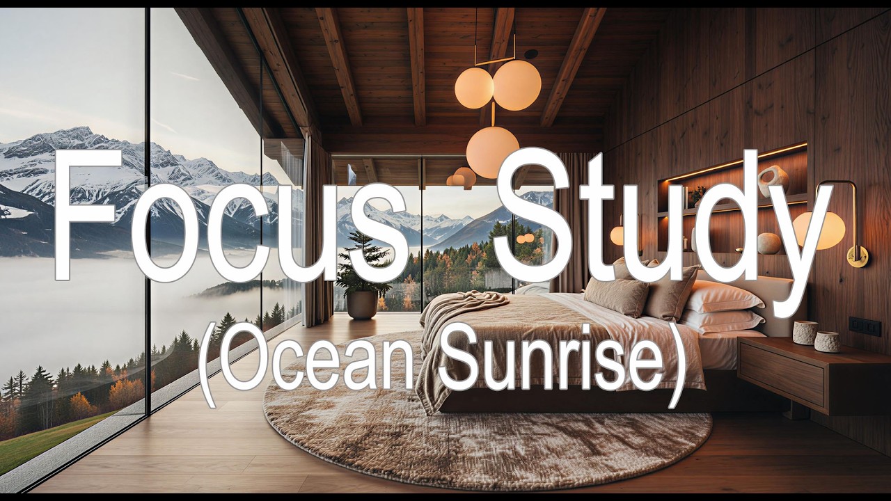 Focus  Study Ambient (Ocean Sunrise) #relax #sleepsounds #sleepmusic #relaxingsounds