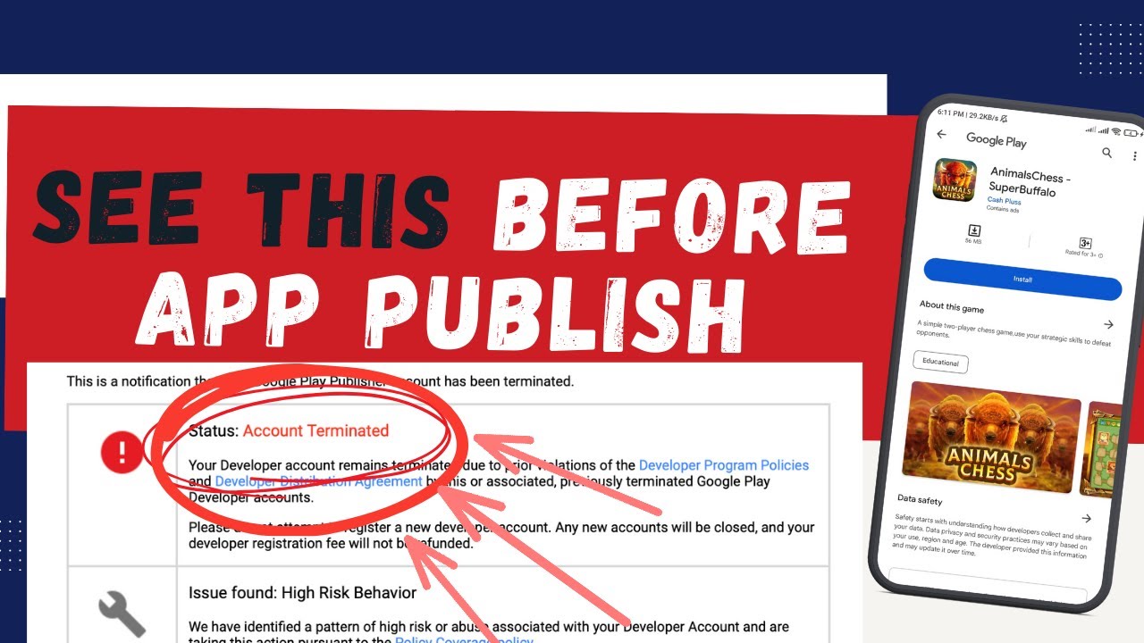 SEE THIS Before App publishing | app suspended google play console | Fazle Rabbi