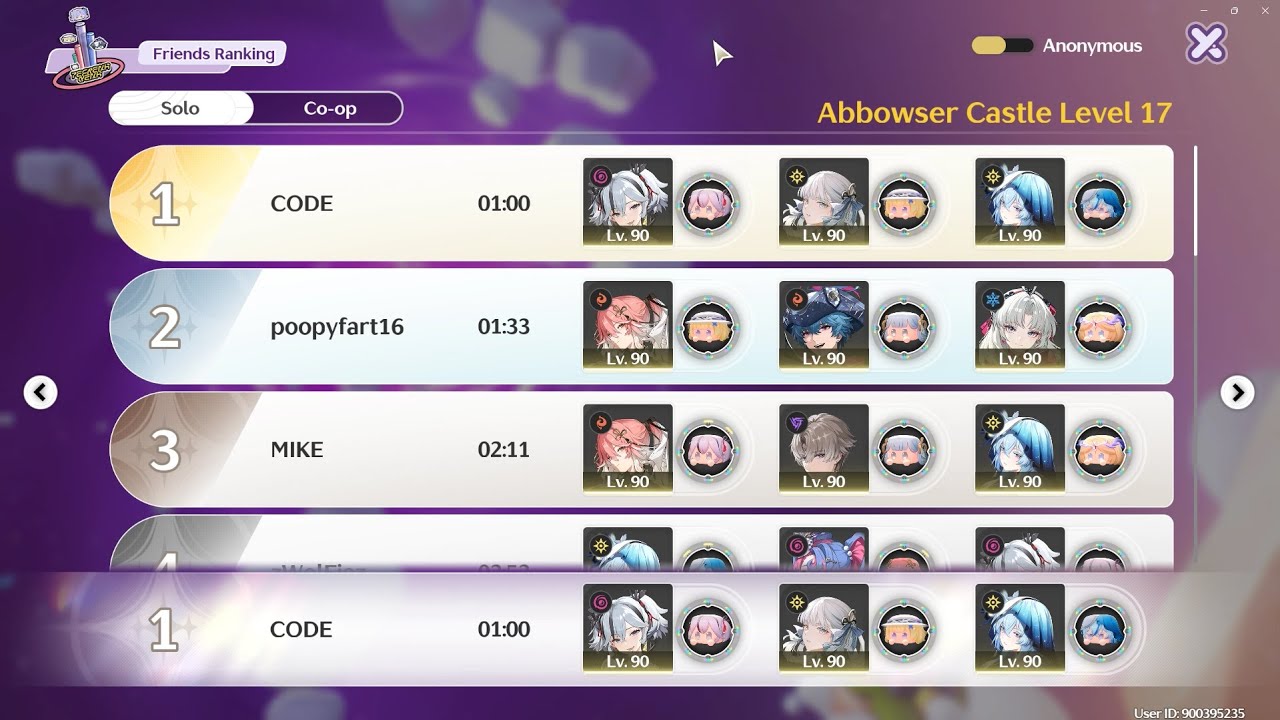 [WuWa 2.3] Abbowser Castle Stage 16–20 Cleared (1 Minute Each)