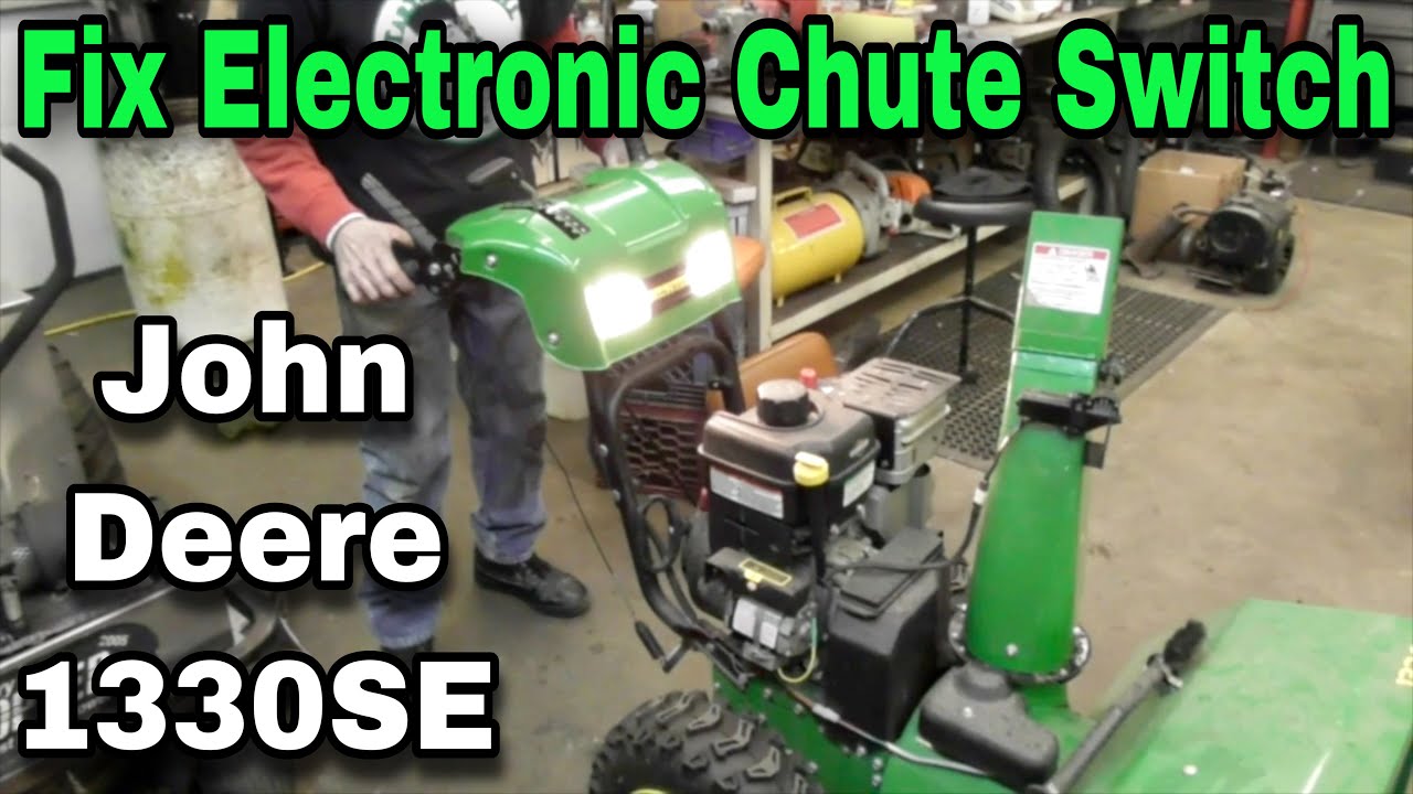 Fix Electric Chute Control Switches On John Deere 1330SE Snowblower Murray,Snapper,Simplicity