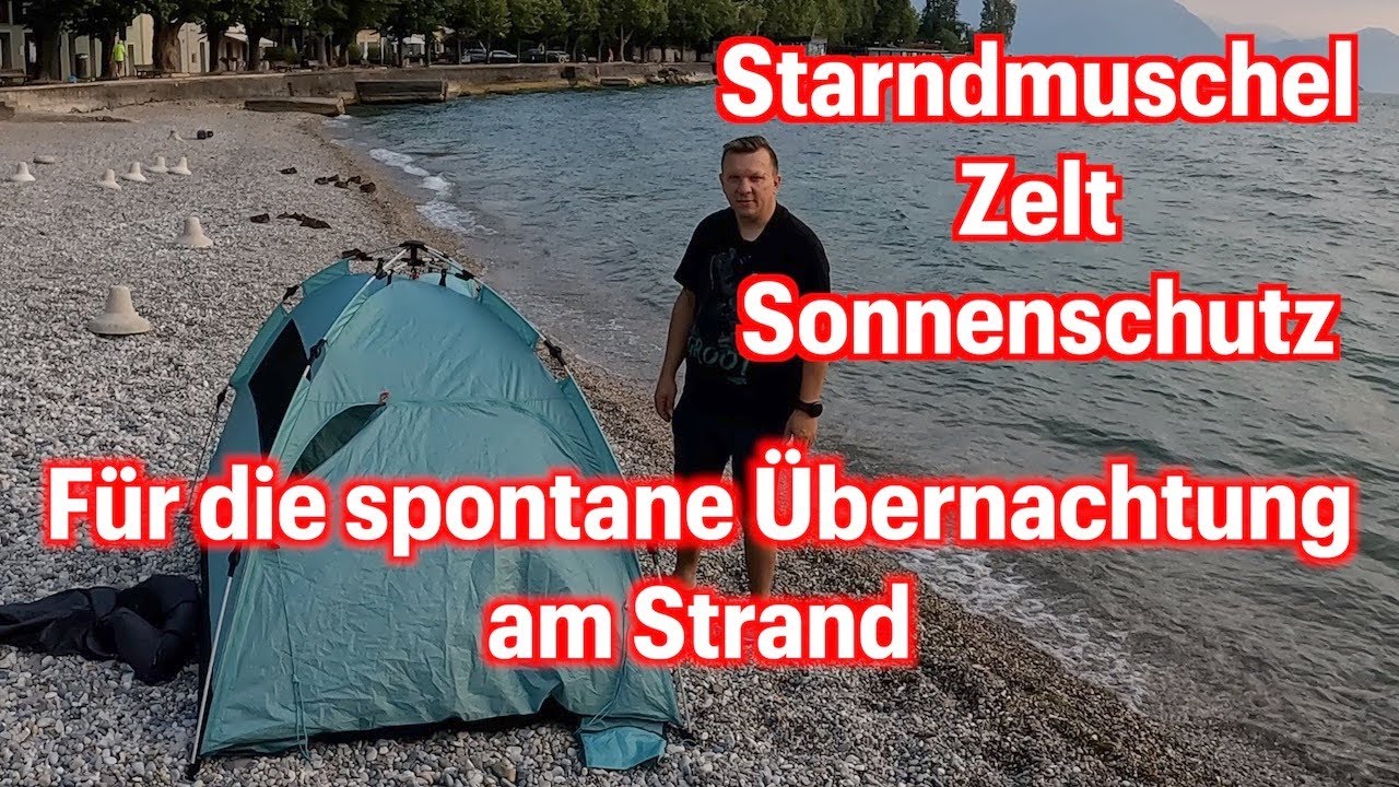 qeedo Quick Palm Strandmuschel, Zelt, Sonnenschutz der Schnellste Aufbau denn ich jemals gesehen hab