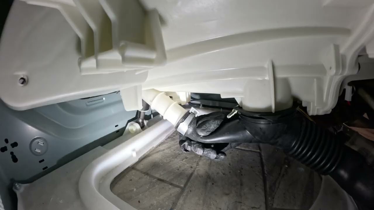 Lg washer drain pump and drum to pump hose replacement 