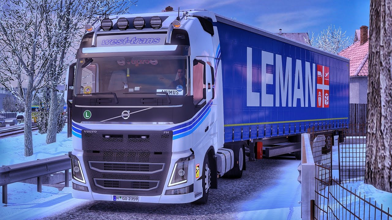 Heavy Snowfall Through Narrow Norwegian Roads - Nordic Horizons | #ets2 1.57