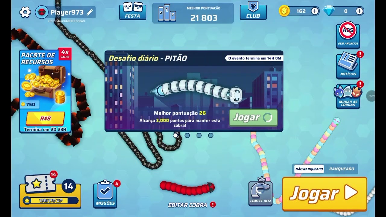 JOGANDO O JOGO(SNAKE.IO)olha o que aconteceu!!