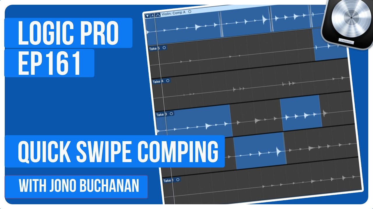 Logic Pro: Как использовать Quick Swipe Comping