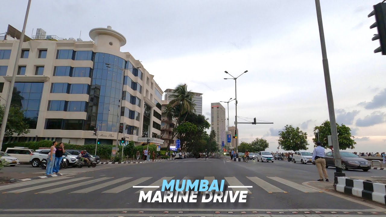 Marine Drive, Mumbai - 4K | Pleasant Evening Drive | 2025